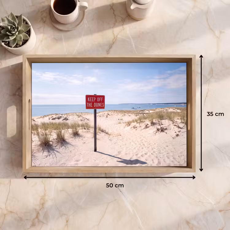 Dienblad - Duin - Bord - Kust - Landschap - Rood — 9