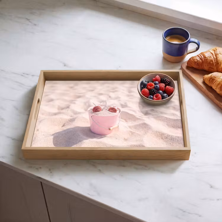 Dienblad - Strand - Schelpen - Zomer - Roze - Decoratie — 4
