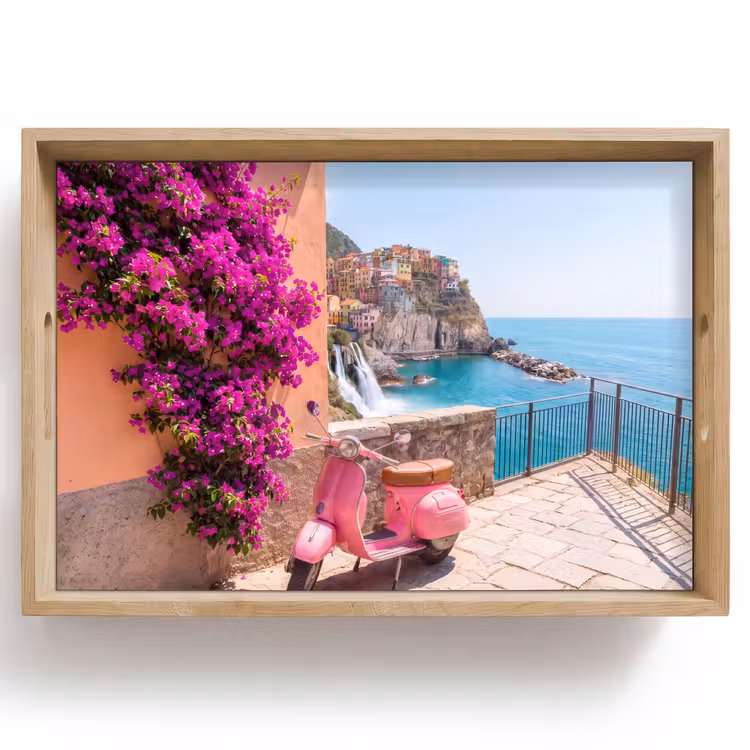 Dienblad - Voertuig - Roze - Kust - Zomer - Reizen — 1