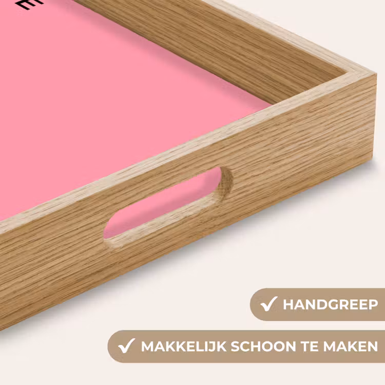 Dienblad - Eiffeltoren - Parijs - Architectuur - Minimalistisch - Roze — 5