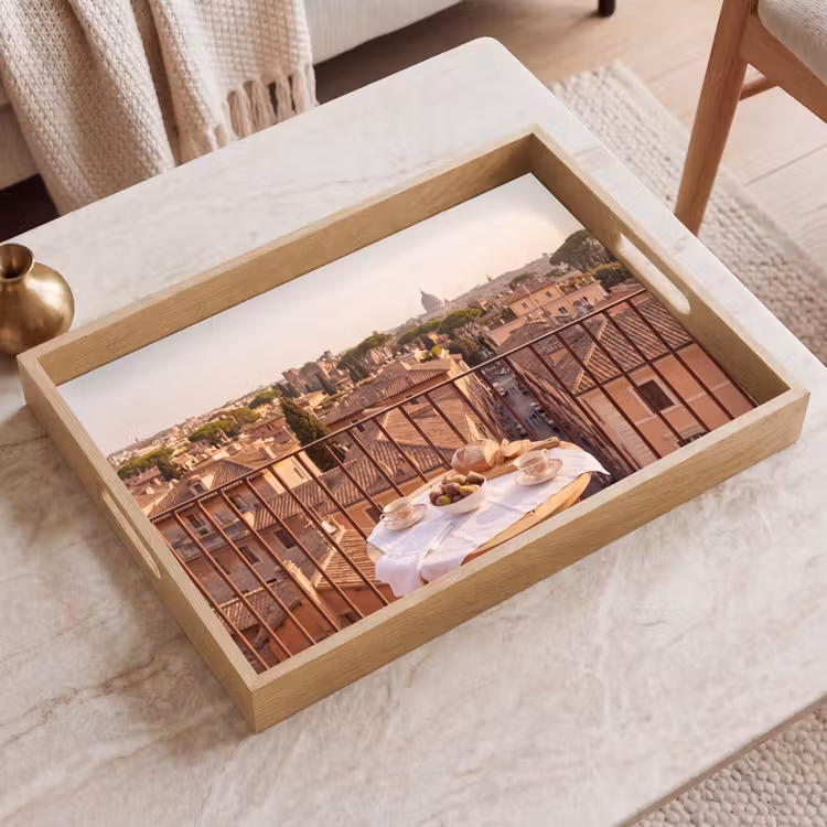 Dienblad - Eten - Ontbijt - Balkon - Stad - Zonsopgang — 2