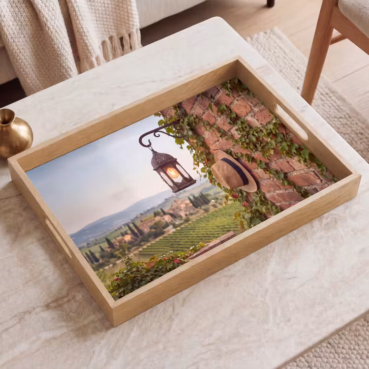 Dienblad - Lantaarn - Wijngaard - Landschap - Italiaans — 2