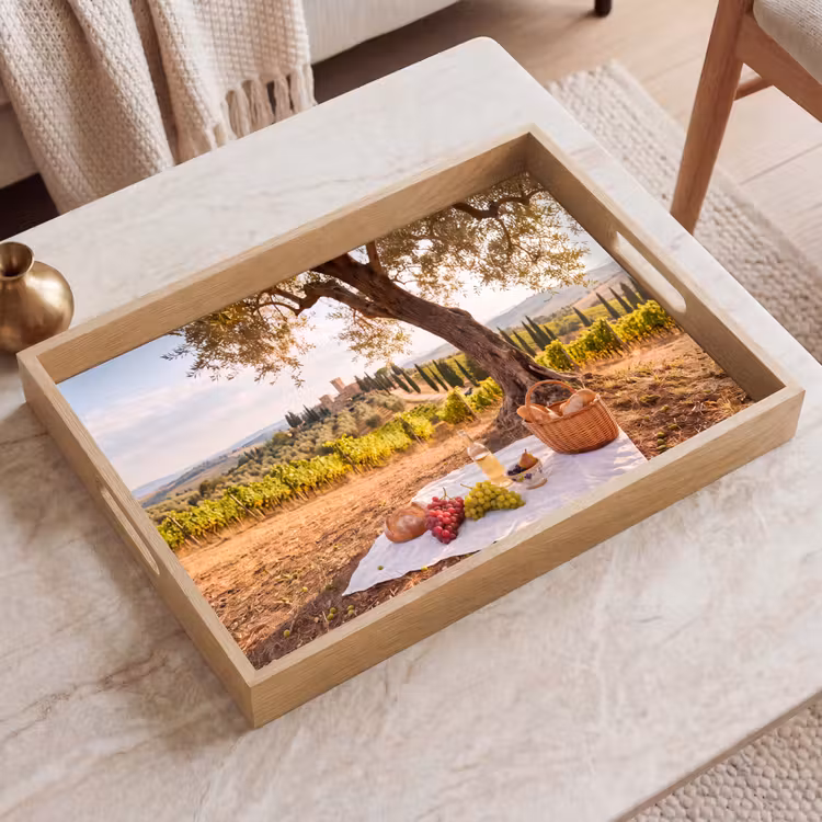 Dienblad - Picknick - Wijngaard - Landschap - Zomer - Eten — 2