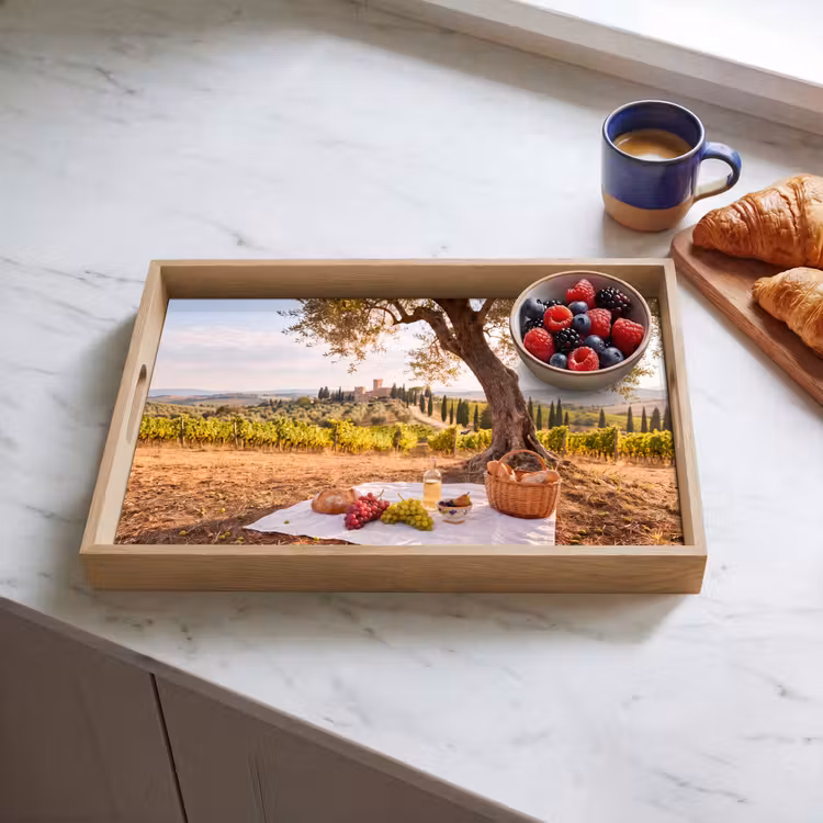 Dienblad - Picknick - Wijngaard - Landschap - Zomer - Eten — 4