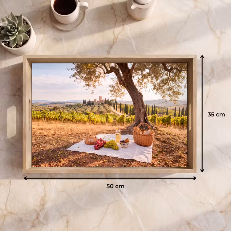 Dienblad - Picknick - Wijngaard - Landschap - Zomer - Eten — 9