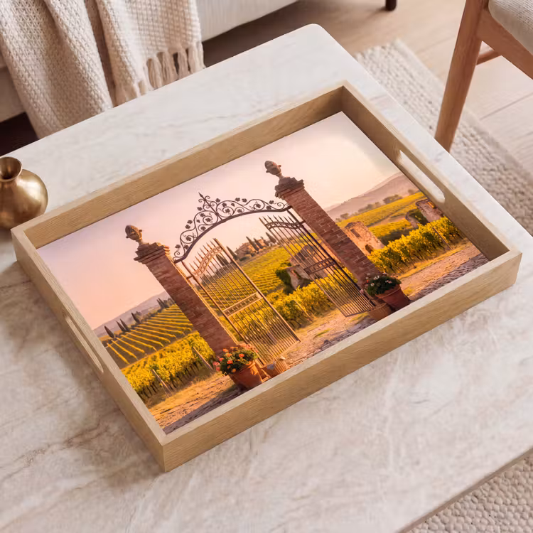Dienblad - Poort - Landschap - Platteland - Zonlicht - Warm — 2