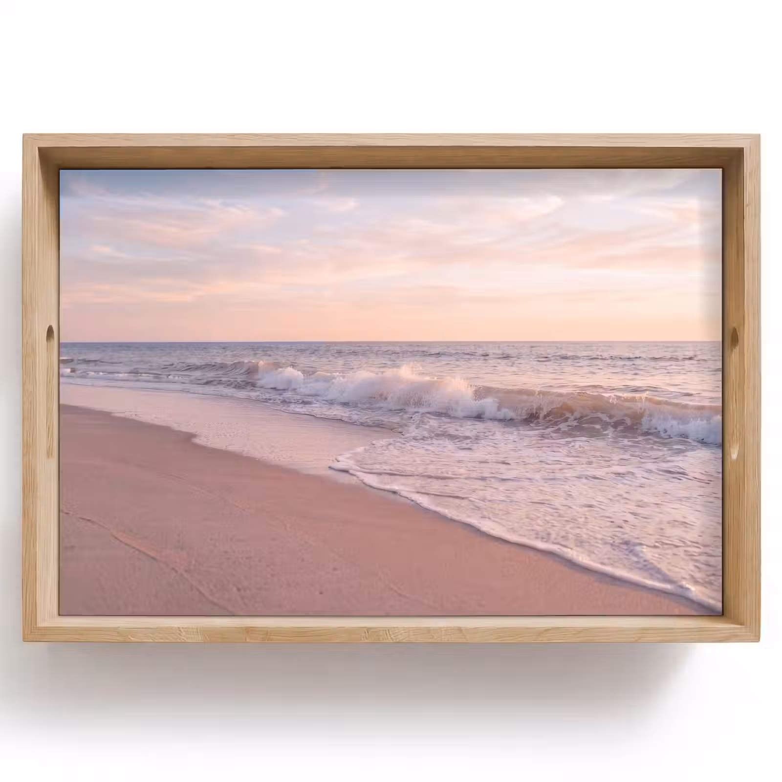 Dienblad - Strand - Zee - Golven - Natuur - Zonsondergang — 1