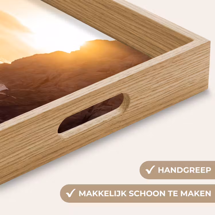 Dienblad - Mensen - Oceaan - Zonsondergang - Kust - Goud — 5