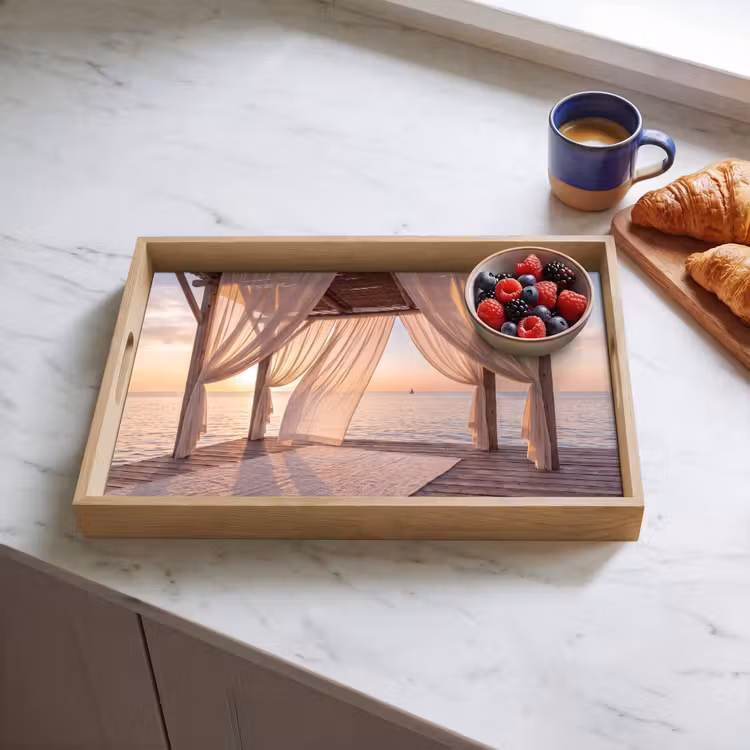 Dienblad - Overkapping - Zee - Zonsondergang - Vakantie - Rust — 4
