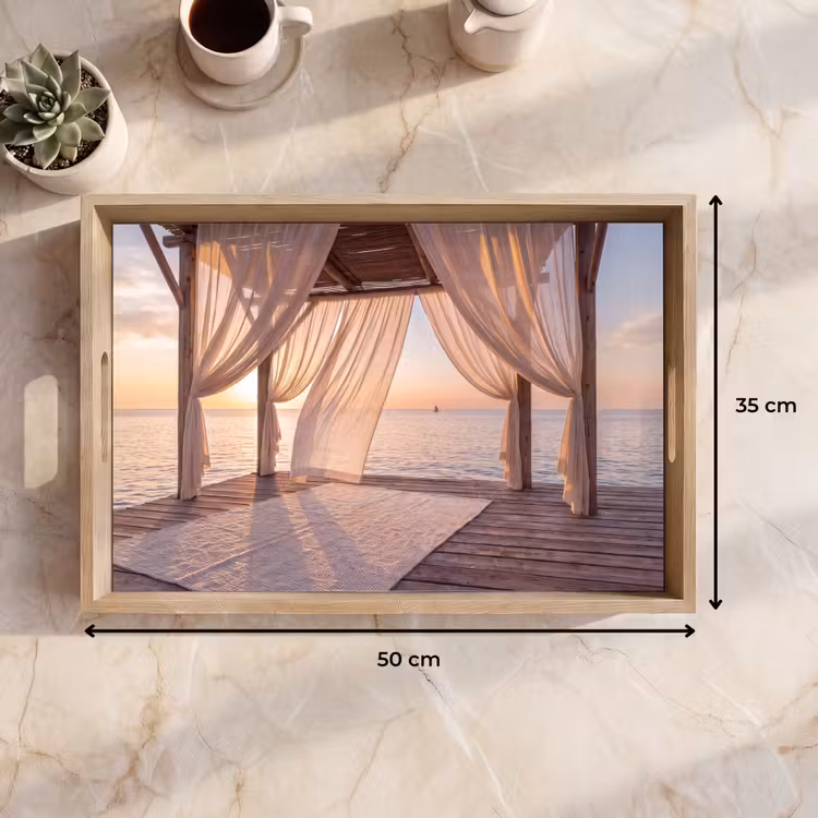 Dienblad - Overkapping - Zee - Zonsondergang - Vakantie - Rust — 9