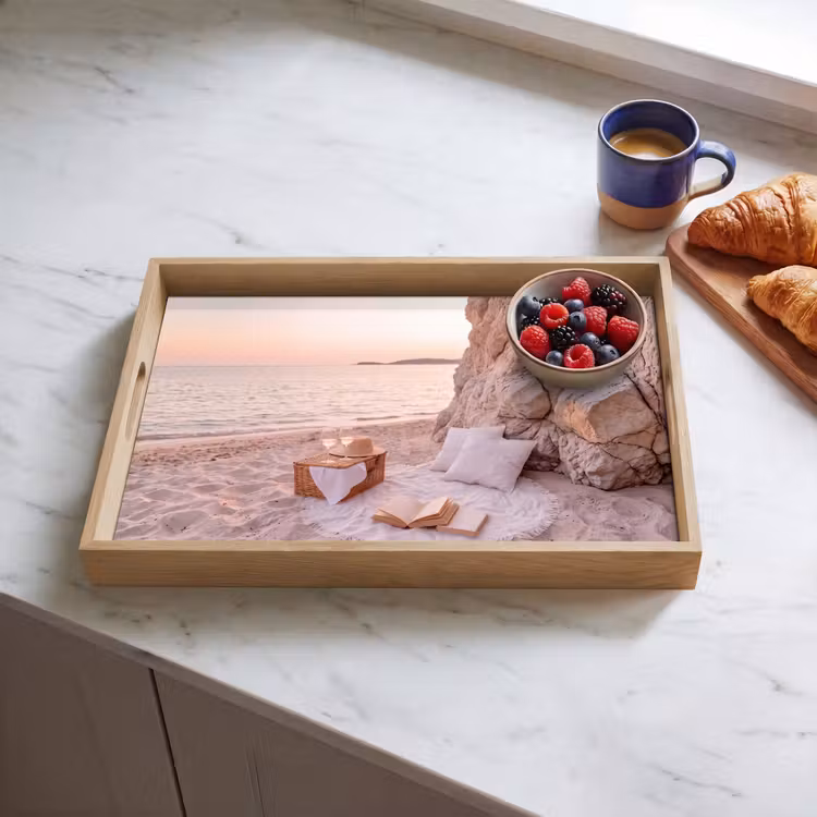 Dienblad - Strand - Picknick - Zonsondergang - Zomer - Natuur — 4