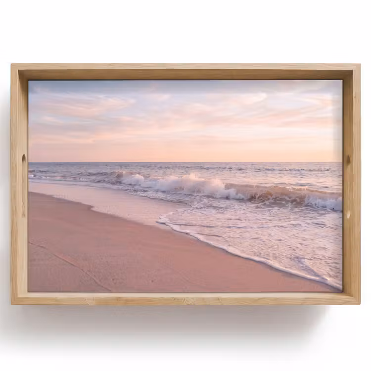 Dienblad - Strand - Zee - Golven - Natuur - Zonsondergang — 1