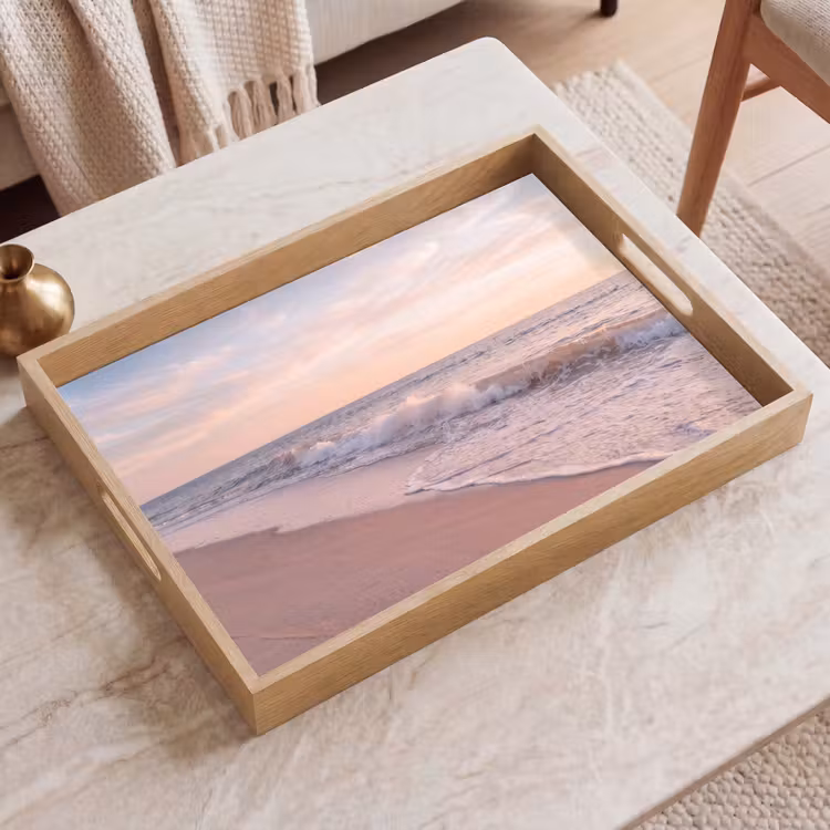 Dienblad - Strand - Zee - Golven - Natuur - Zonsondergang — 2