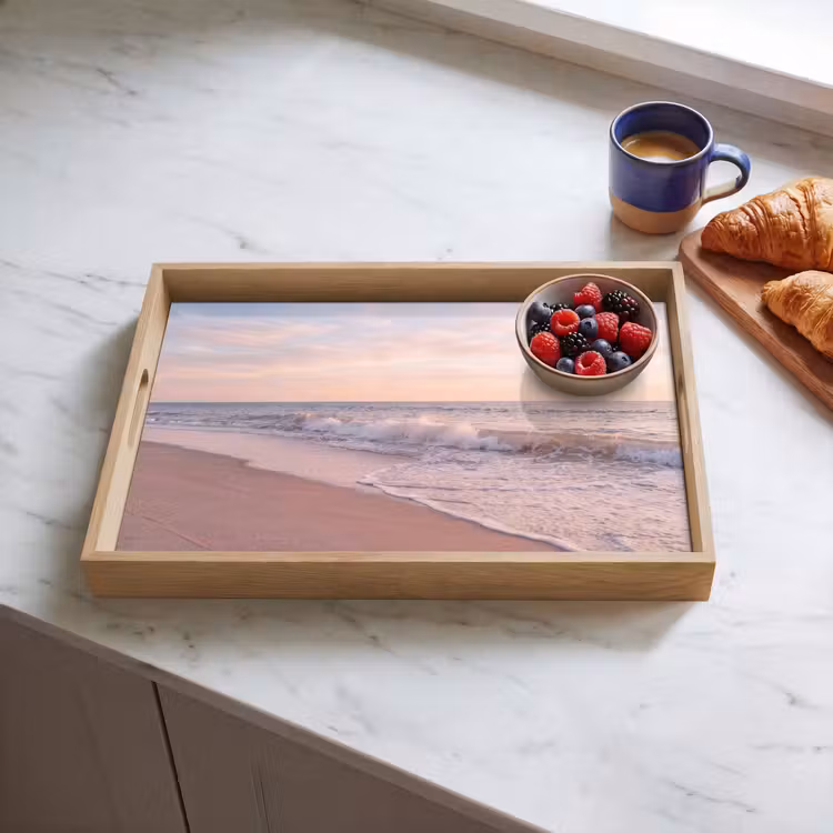 Dienblad - Strand - Zee - Golven - Natuur - Zonsondergang — 4