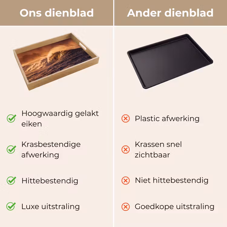 Dienblad - Surfer - Golf - Oceaan - Sport - Oranje — 3