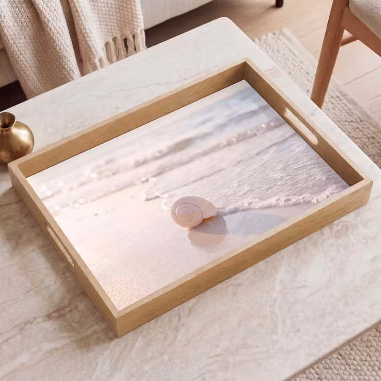 Dienblad - Zeeschelp - Strand - Zee - Natuur - Beige — 2