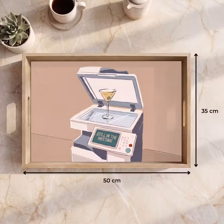Dienblad - Kantoor - Drank - Humor - Illustratie — 9
