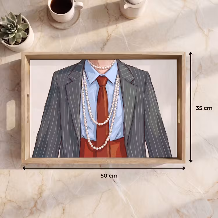 Dienblad - Kleding - Strik - Parels - Klassiek - Mode — 9