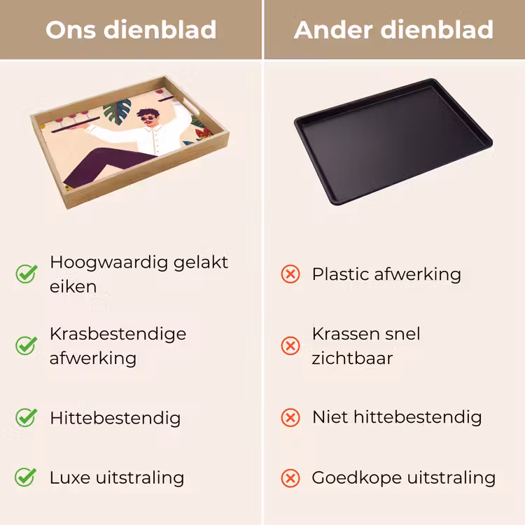Dienblad - Mensen - Dienblad - Eten - Modern - Kleurrijk — 3