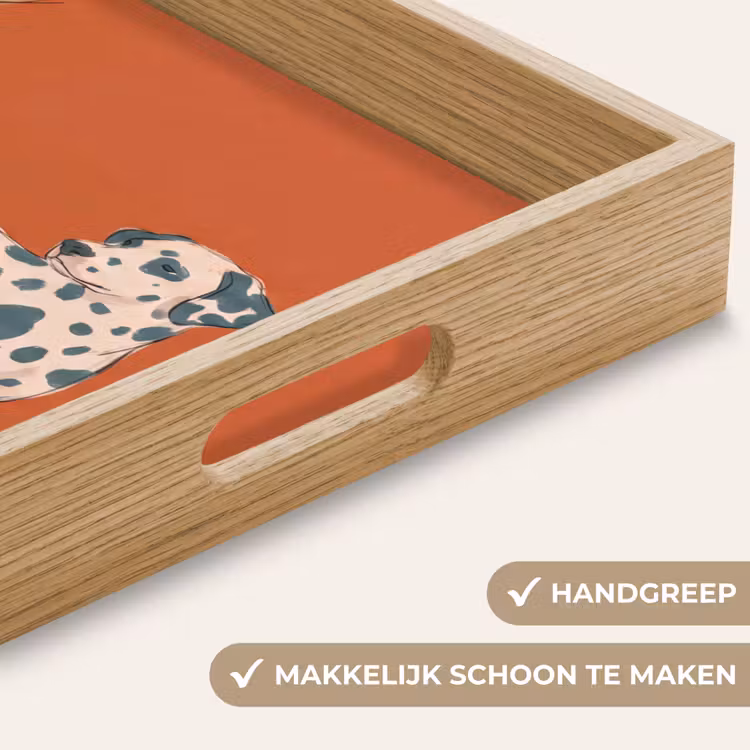 Dienblad - Persoon - Hond - Dieren - Illustratie - Modern — 5