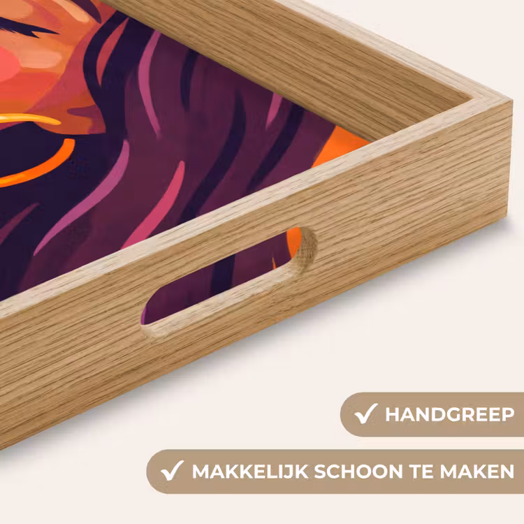 Dienblad - Vrouw - Champagne - Feest - Modern - Oranje — 5