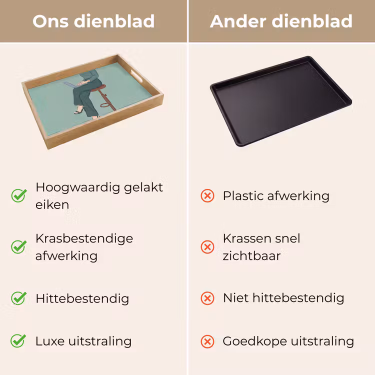 Dienblad - Vrouw - Laptop - Zittend - Illustratie - Groen — 3