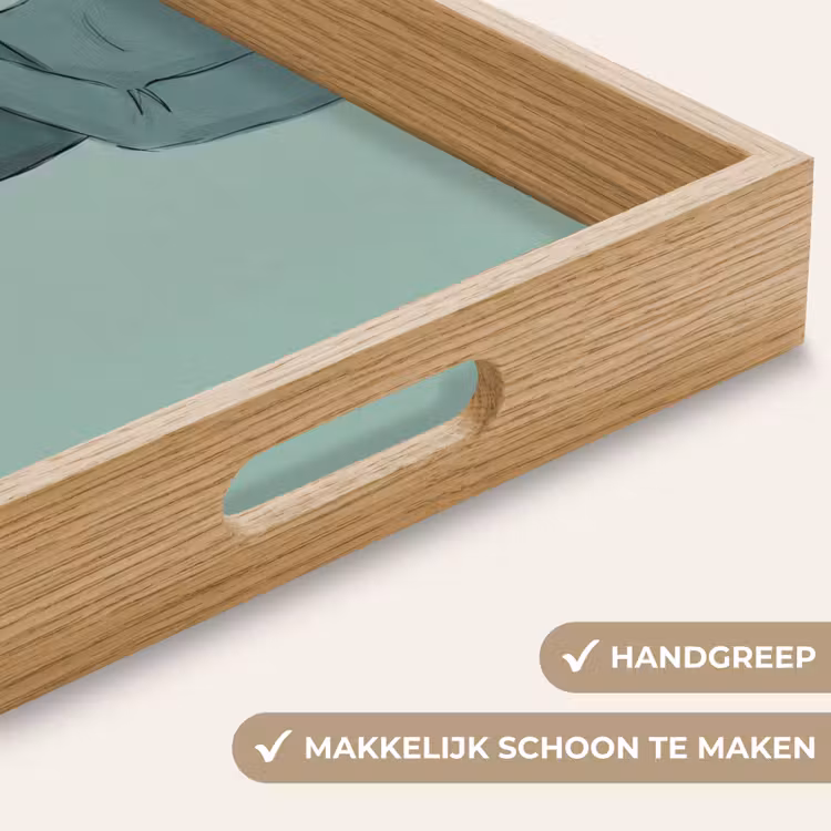 Dienblad - Vrouw - Laptop - Zittend - Illustratie - Groen — 5