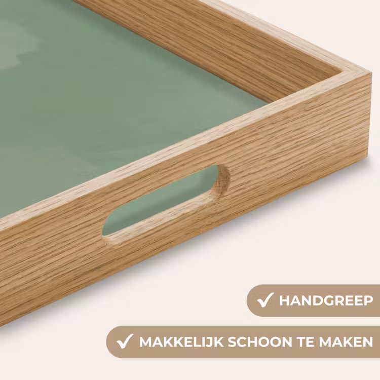 Dienblad - Vrouw - Portret - Illustratie - Modern - Groen — 5