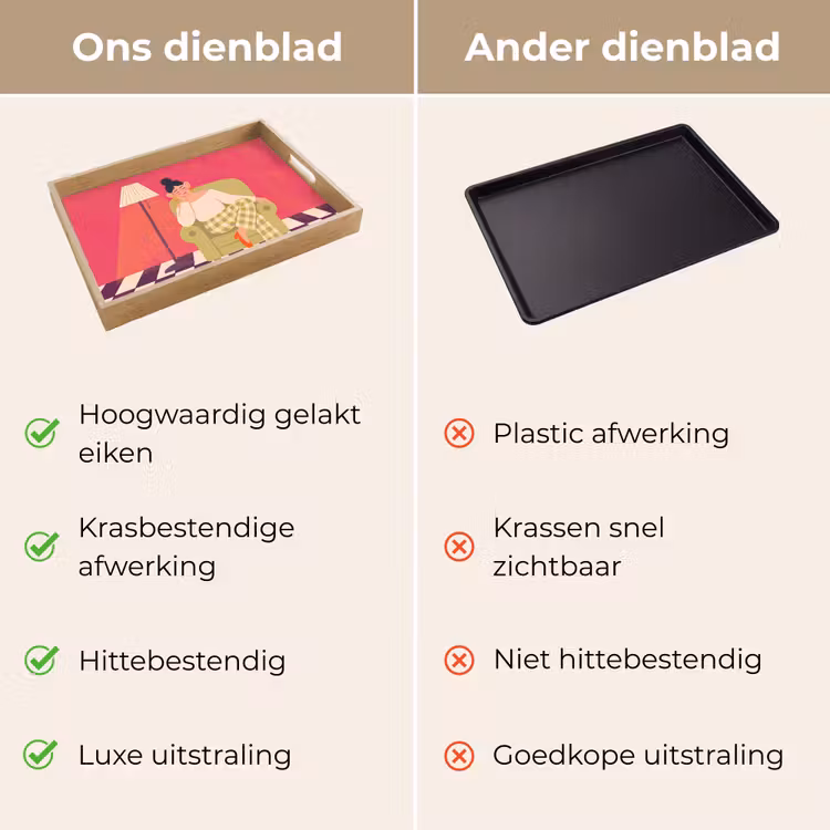 Dienblad - Vrouw - Rust - Interieur - Modern - Kunst — 3