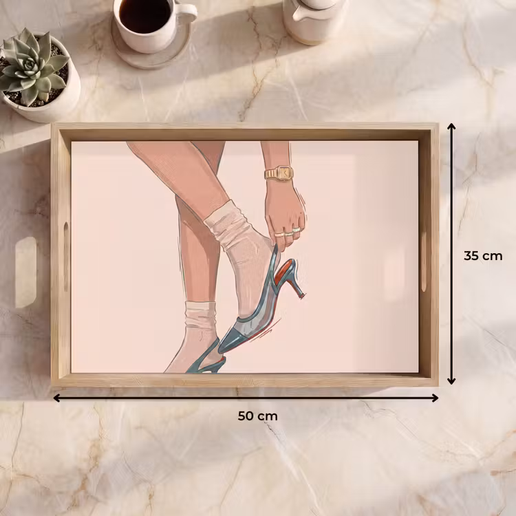 Dienblad - Vrouw - Schoen - Mode - Lifestyle - Groen — 9