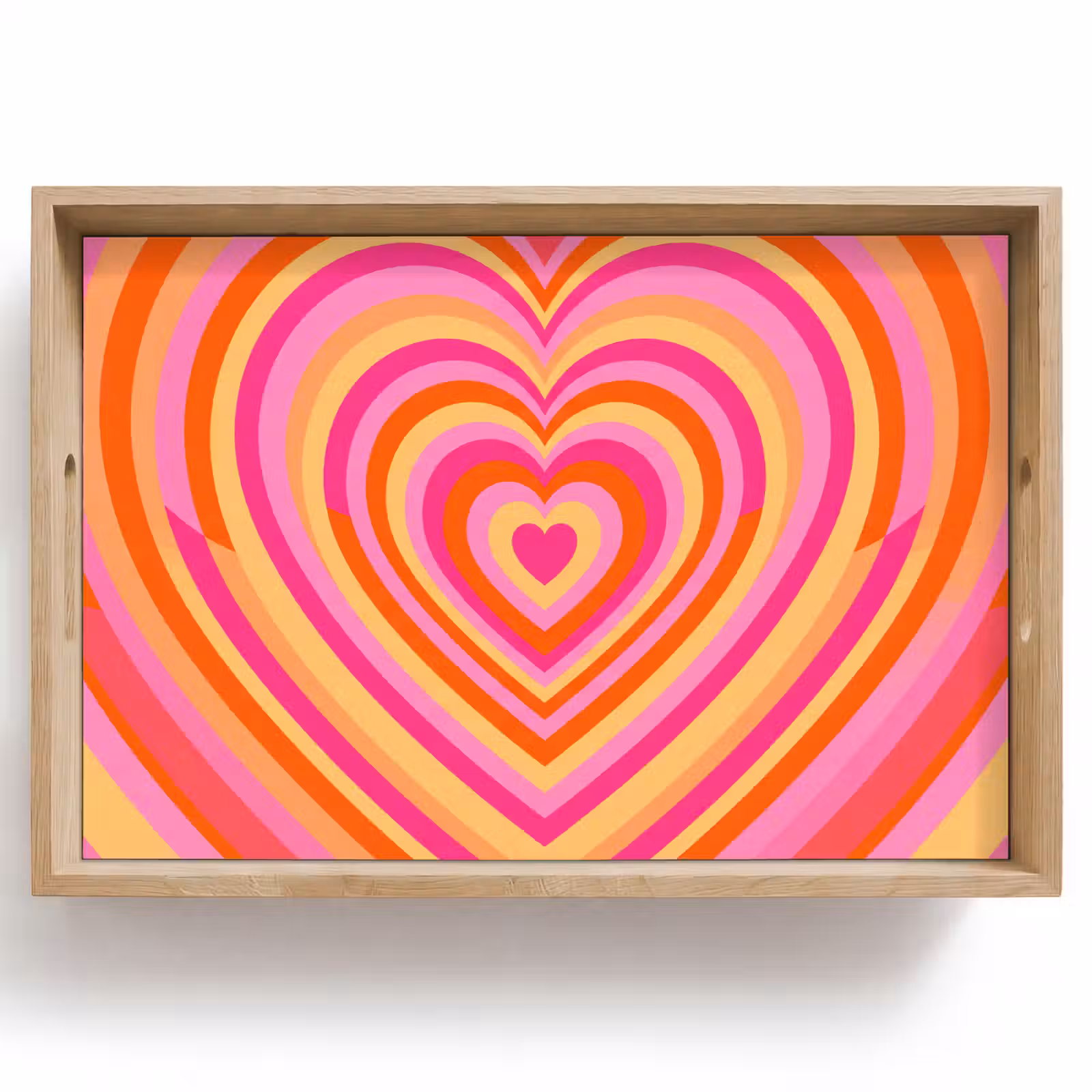 Dienblad - Hart - Concentrisch - Abstract - Liefde - Kleurrijk — 1