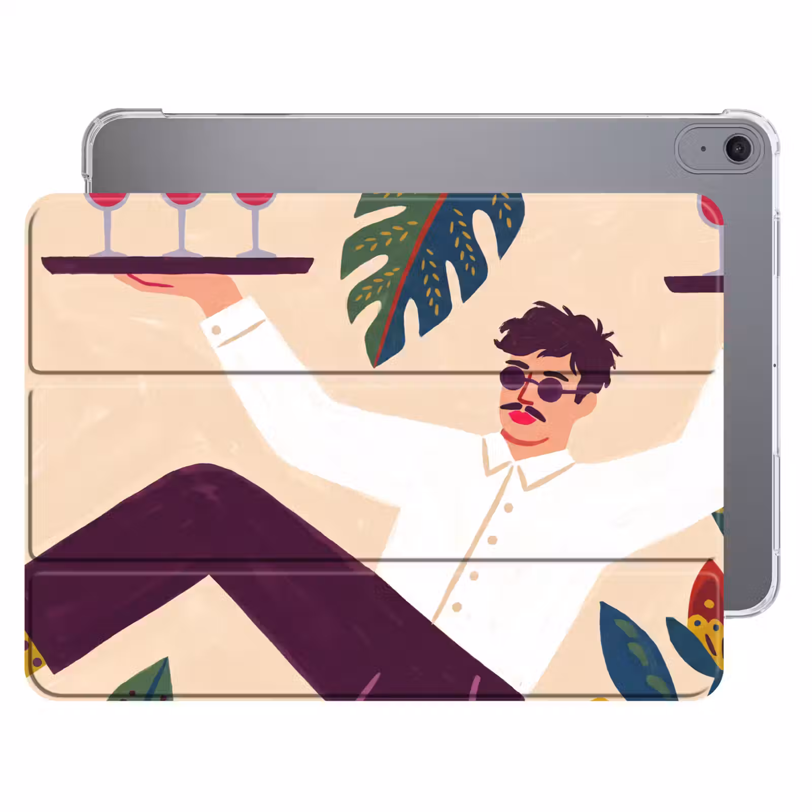 iPad hoes - Mensen - Dienblad - Eten - Modern - Kleurrijk — 1