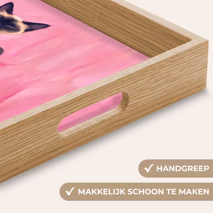 Dienblad - Kat - Groep - Dieren - Modern - Roze — 5