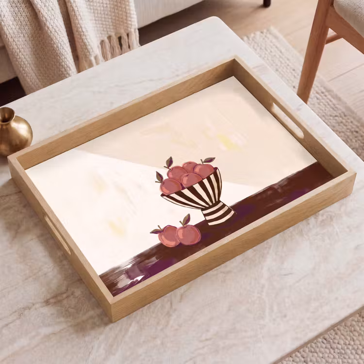 Dienblad - Eten - Schaal - Stilleven - Modern - Rood — 2
