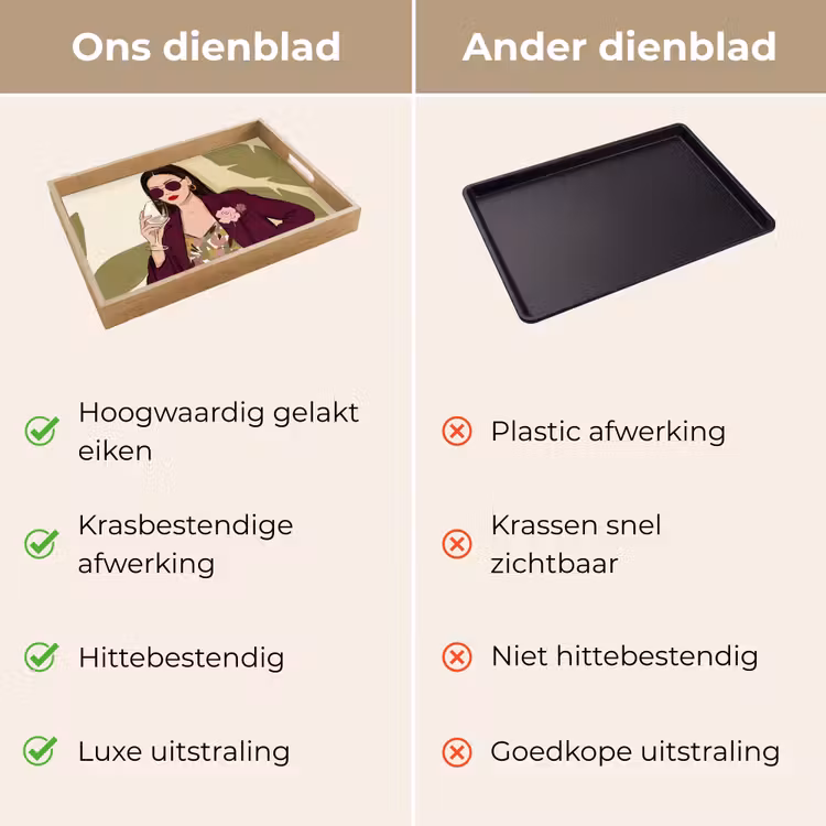 Dienblad - Vrouw - Wijn - Portret - Mode - Modern — 3