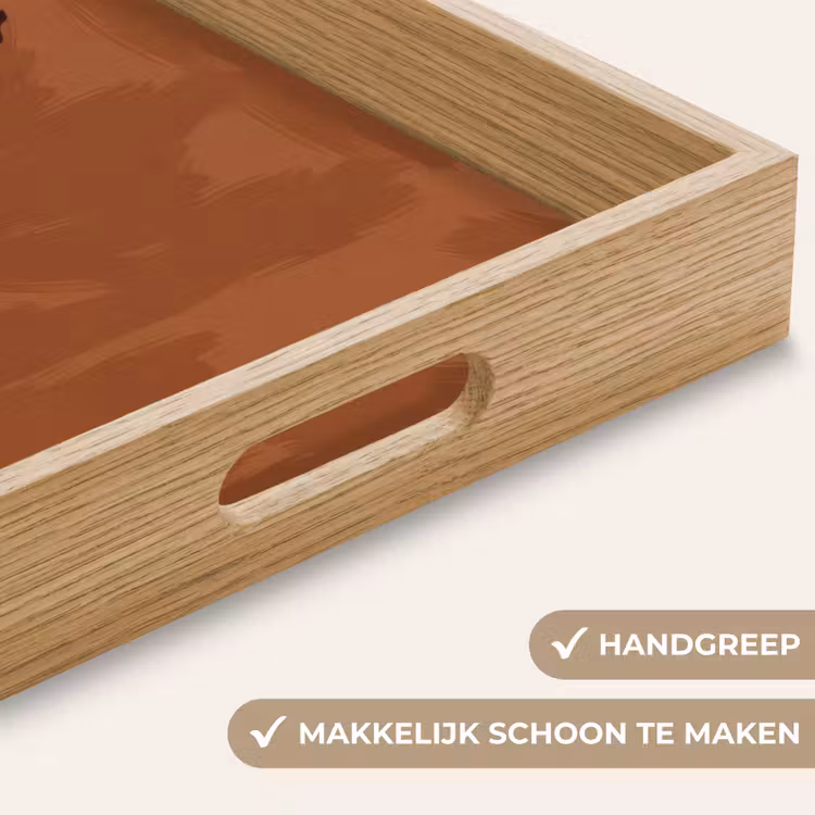 Dienblad - Dieren - Zeepaardje - Abstract - Bruin - Strepen — 5