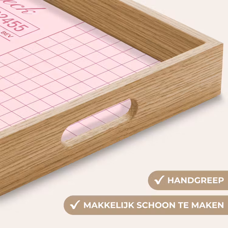Dienblad - Humor - Drank - Tekst - Roze — 5