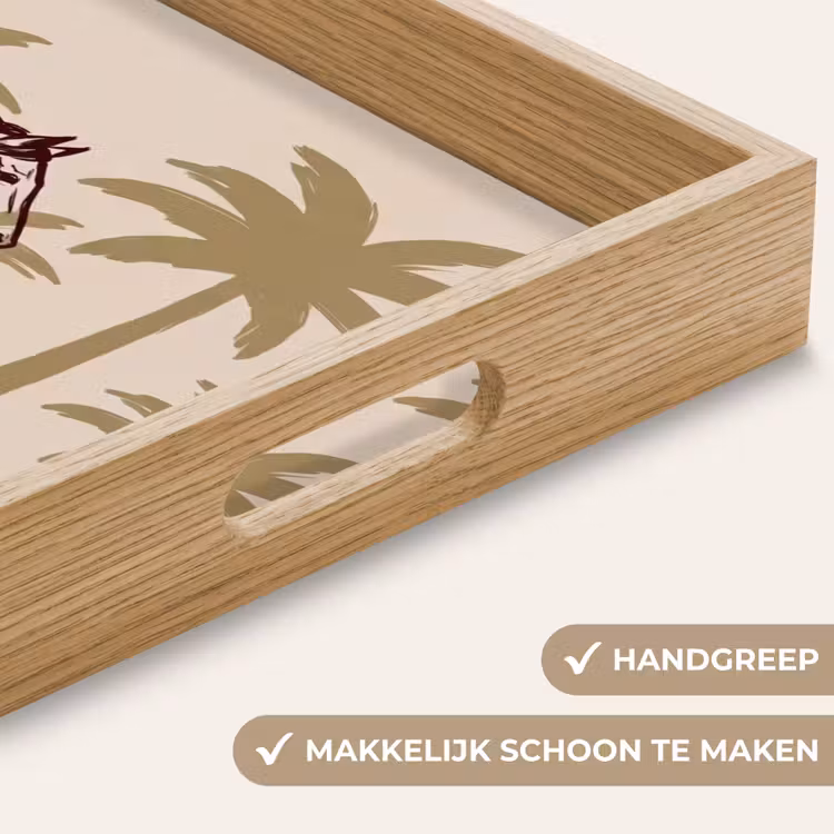 Dienblad - Paard - Galopperend - Woestijn - Illustratie — 5