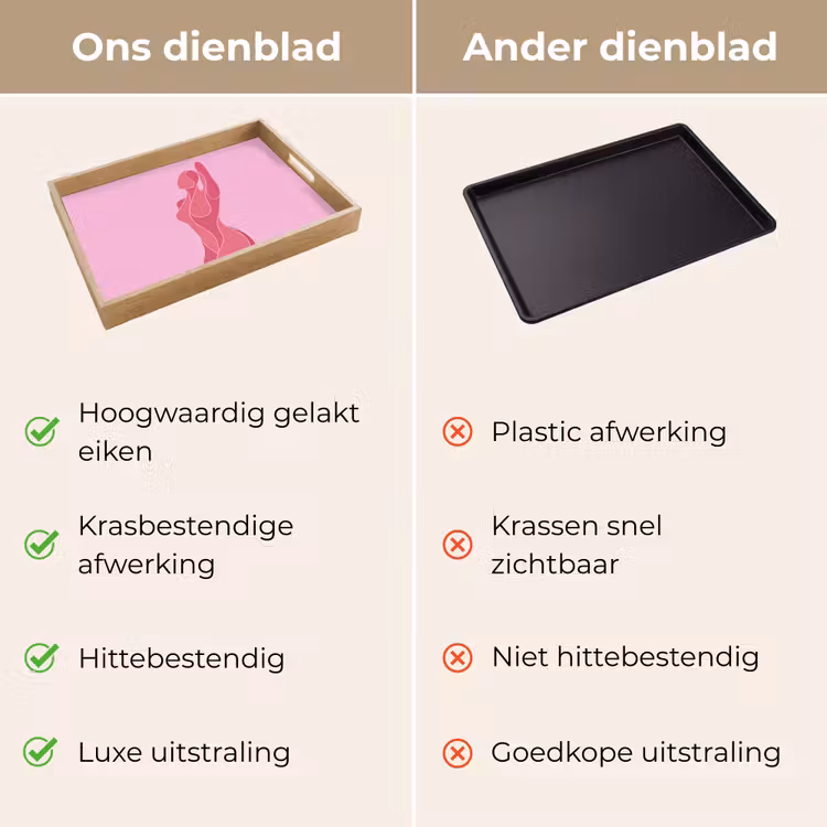 Dienblad - Vrouw - Lichaam - Abstract - Roze — 3