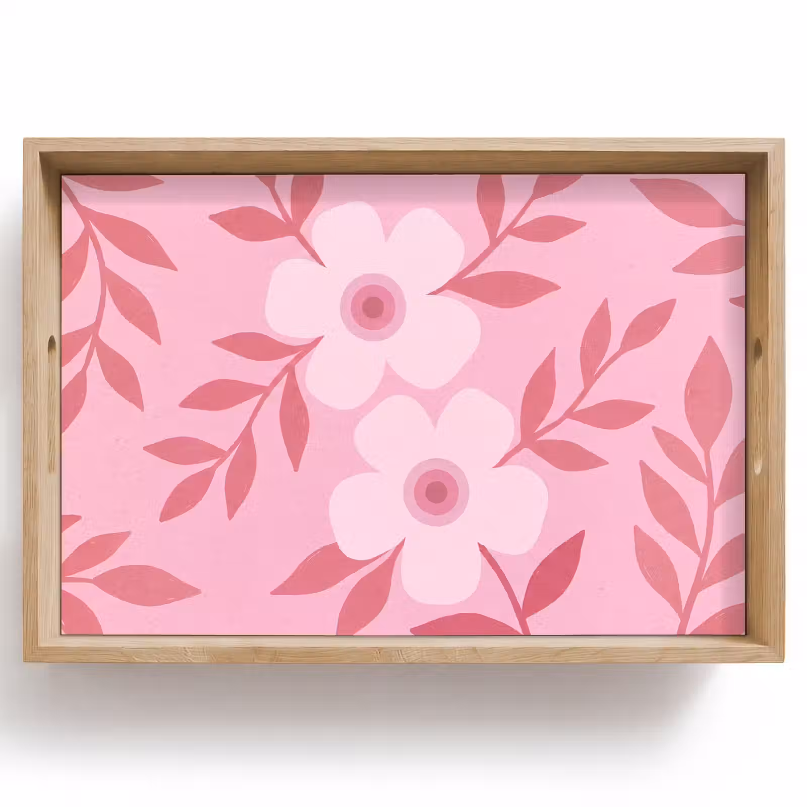 Dienblad - Bloemen - Abstract - Modern - Roze - Natuur — 1