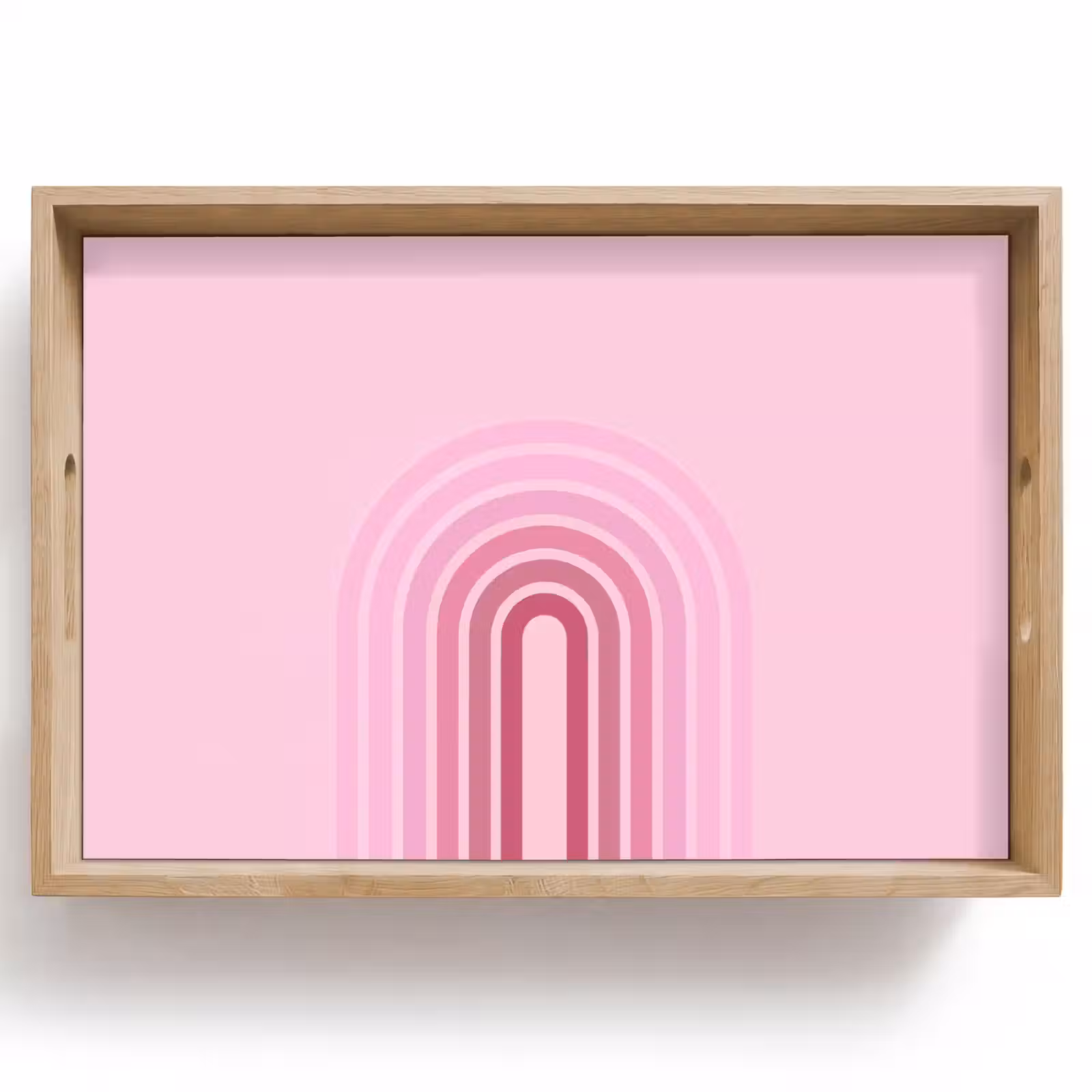 Dienblad - Regenboog - Roze - Abstract - Modern - Minimalistisch — 1