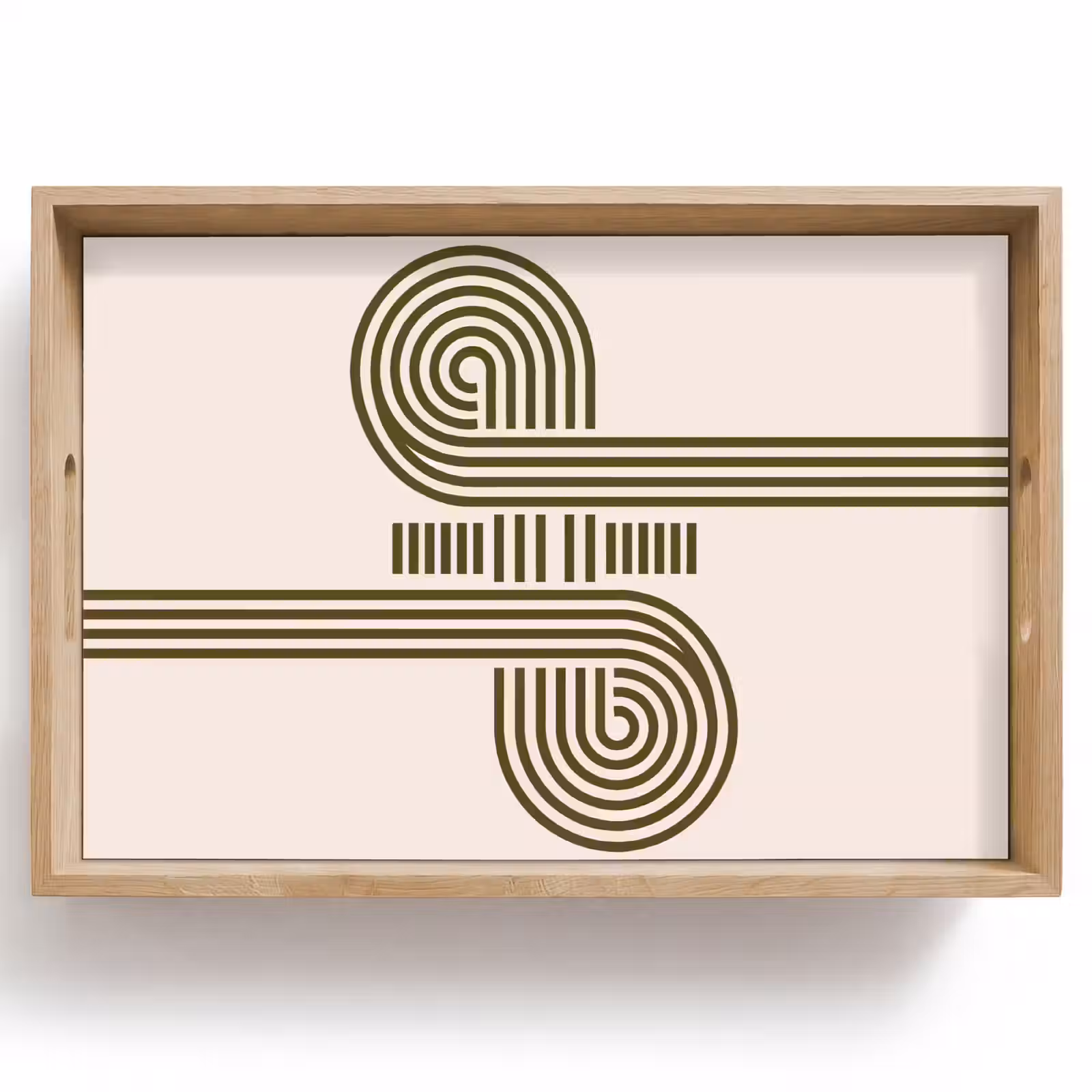 Dienblad - Abstract - Vormen - Modern - Groen — 1