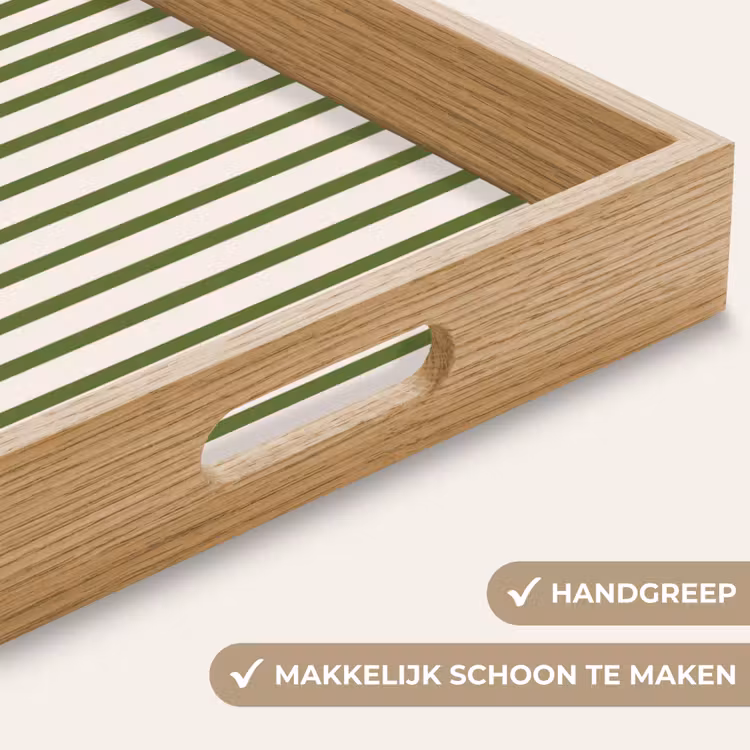 Dienblad - Abstract - Oog - Strepen - Modern - Groen — 5