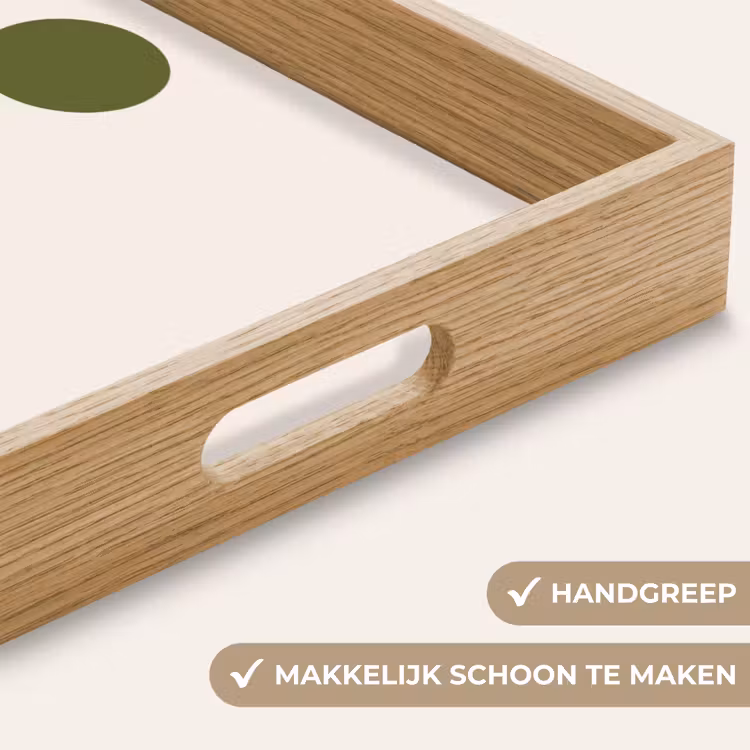 Dienblad - Cirkels - Geometrisch - Abstract - Modern - Groen — 5