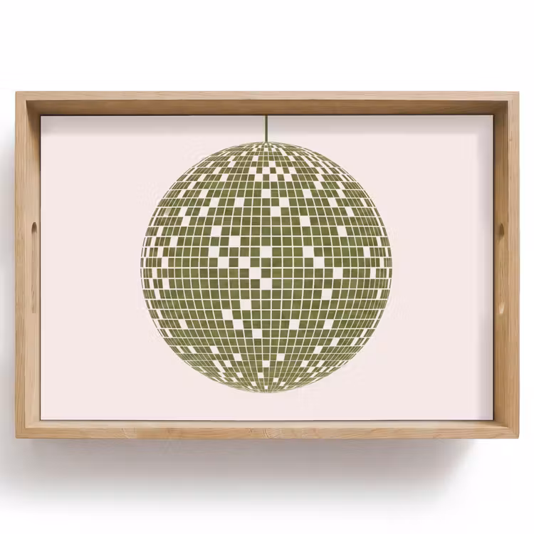 Dienblad - Disco - Bal - Groen - Abstract - Modern — 1