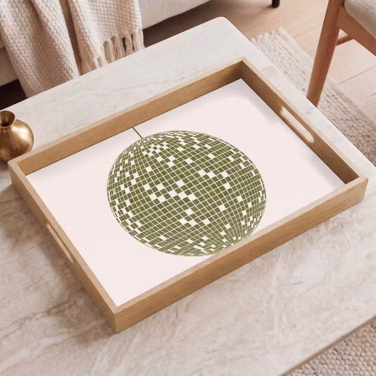 Dienblad - Disco - Bal - Groen - Abstract - Modern — 2
