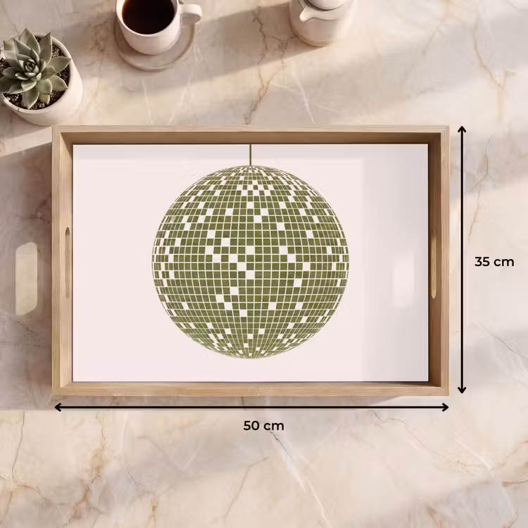 Dienblad - Disco - Bal - Groen - Abstract - Modern — 9