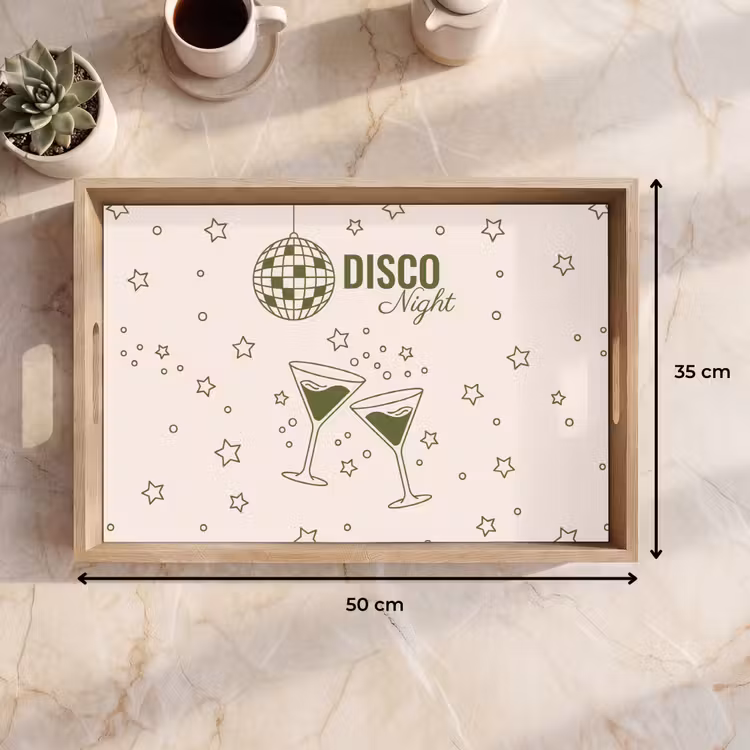 Dienblad - Feest - Disco - Drank - Illustratie - Groen — 9