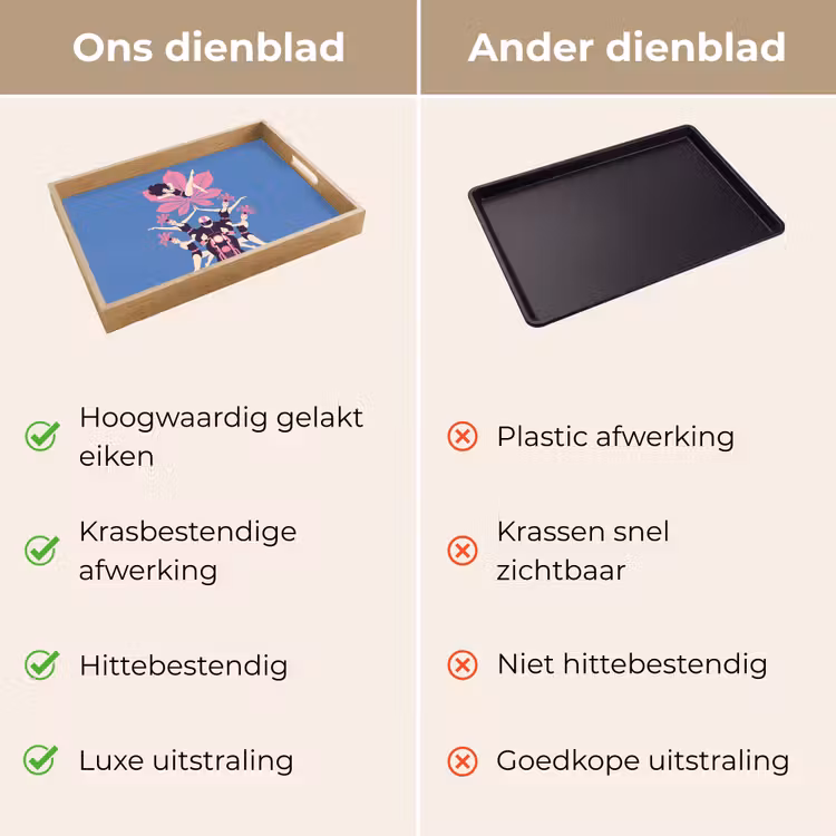 Dienblad - Mensen - Dans - Motor - Retro - Roze — 3