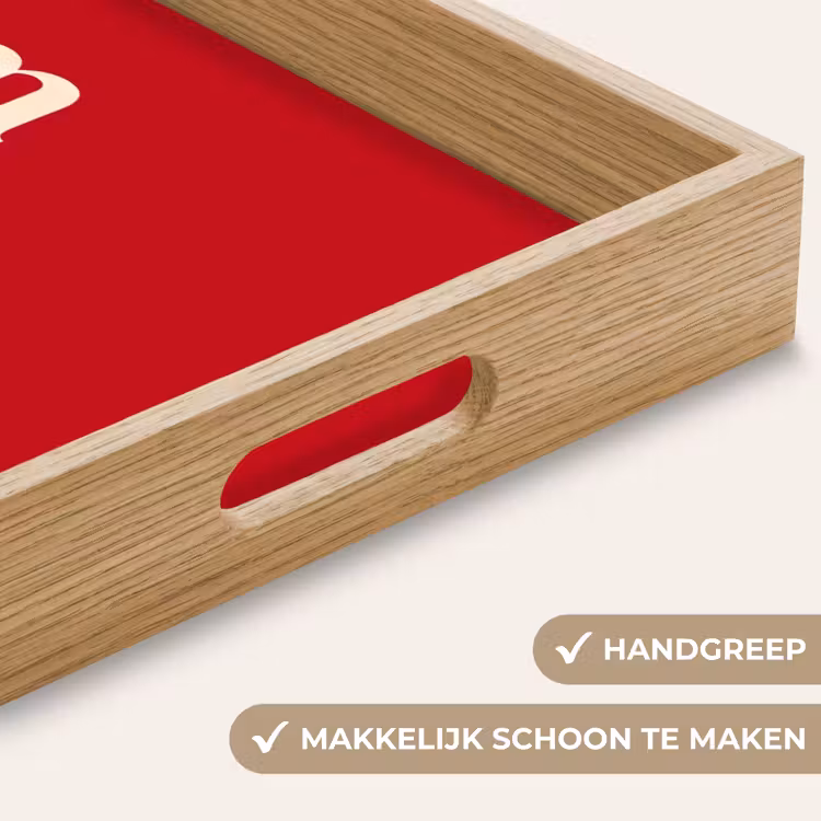 Dienblad - Tekst - Rijkdom - Motivatie - Rood - Modern — 5